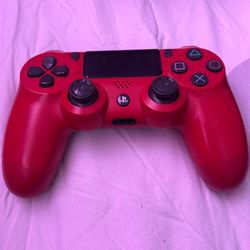 Red ps4 controller