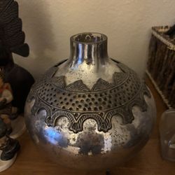 Antique metal vase