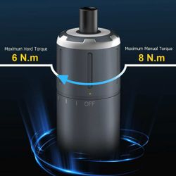 S1 Pro 3.7V Electric cordless Screwdriver, Power 14 S2 Steel Bits, 3 Torque Settings, Max 6 N.m, 2000mAh Battery, LED Light, 1/4''Hex,