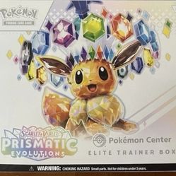 Pokémon TCG Prismatic Evolutions ETB Pokémon Center Exclusive 