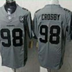 WHITE MEN’S OR GREY MAXX CROSBY LAS VEGAS RAIDERS STITCHED JERSEY $50. CASH PLEASE!!