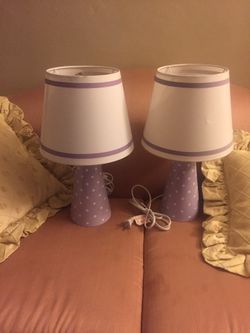 Two design table lamps in working condition