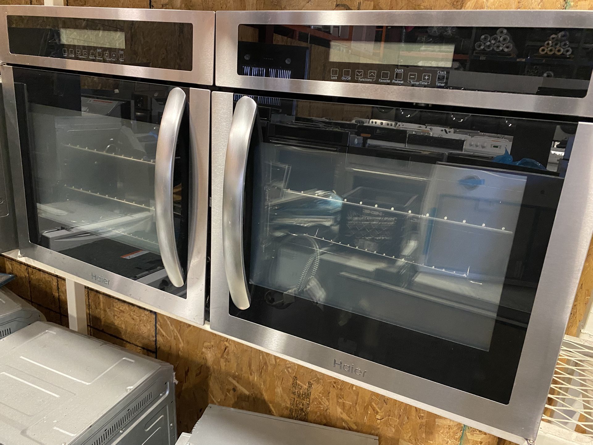 HAIER CONVECTION OVEN. SINGLE WALL MICROWAVE OVEN. WARRANTY, etc.