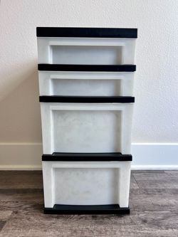 4-Drawer Plastic Storage Tower