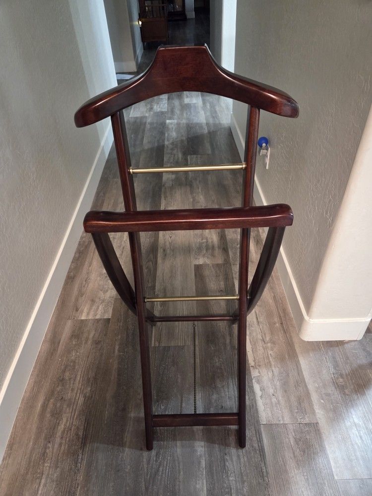 Men's Valet Stand Clothes Butler Wooden