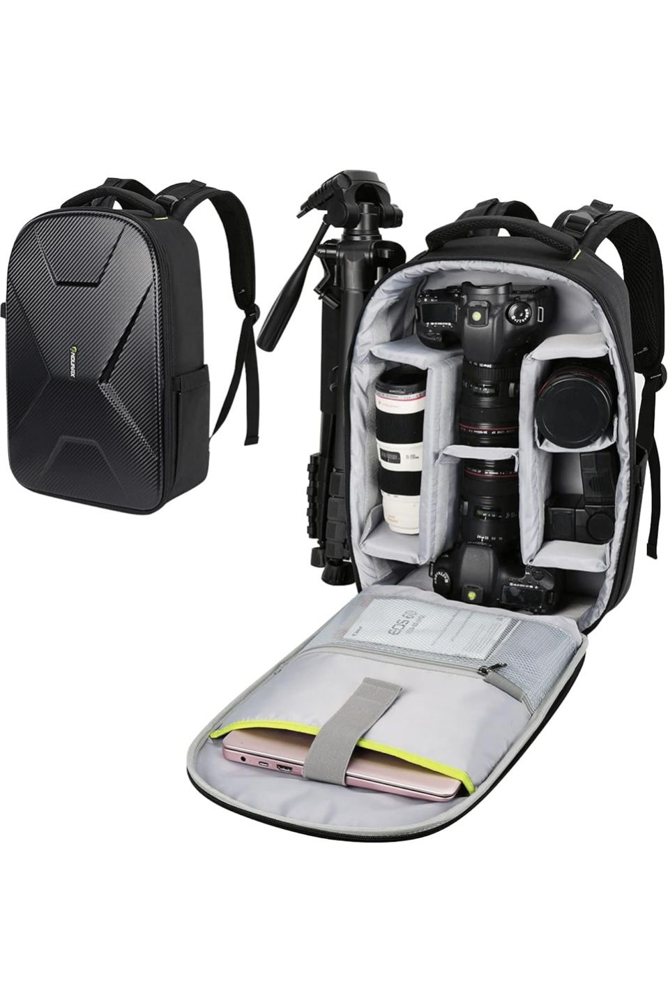 Endurax Camera Backpack Waterproof for DSLR SLR Photographer Camera Bag for Mirrorless Camera with Hardshell Protection Upgrade (NEW/SEALED)