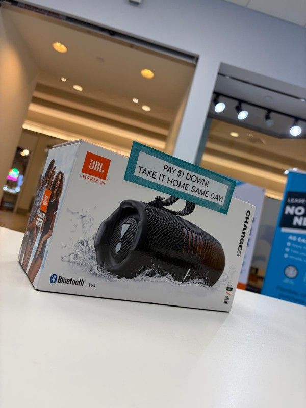 JBL Charge 6 Bluetooth Speaker New - Pay $1 DOWN AVAILABLE - NO CREDIT NEEDED