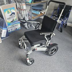 Electronic rechargeable collapsible wheelchair 