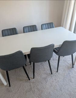 Dining chairs, set of 6