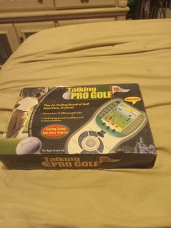 Electronic game. "TALKING PRO GOLF" Vintage game, batteries not included. It works like new.  In box, brand new condition!