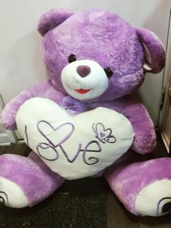 FREE   Huge Teddy Bear, Cheeks Light Up And He Plays Unchained Melody