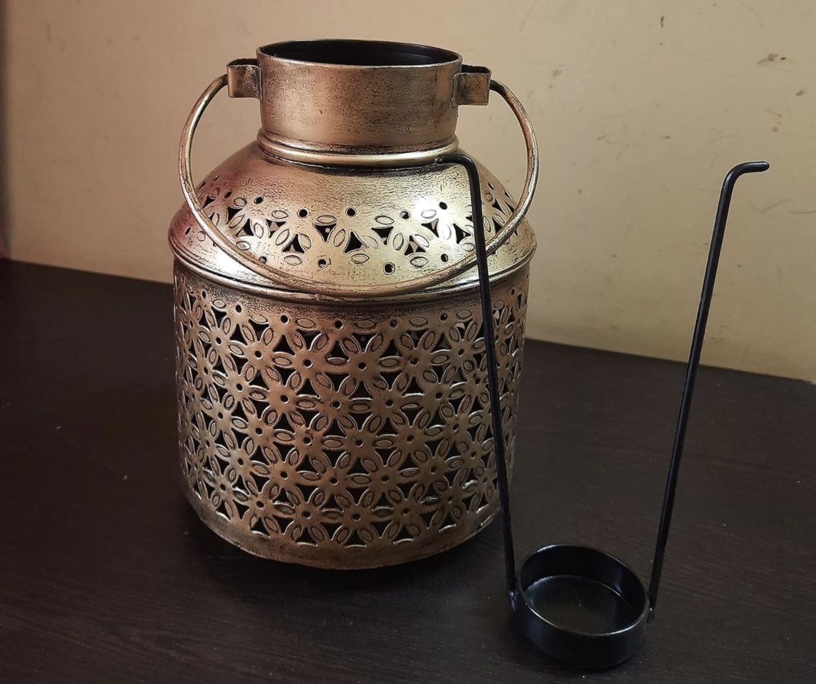Set Of 2 Antique Vintage Handmade Lantern