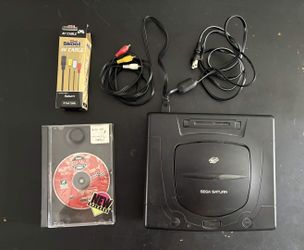 Sega Saturn Console Bundle with Sega Rally Championship & Extra AV Cable