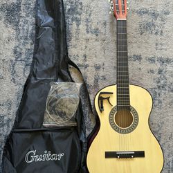 Guitar With Cover Bag 
