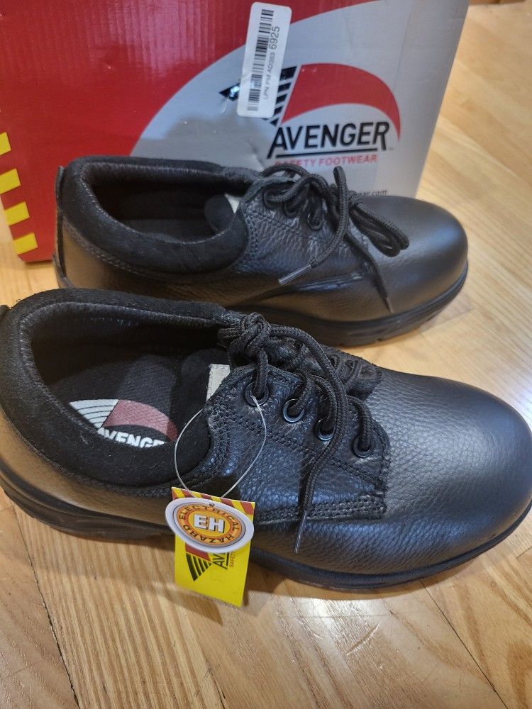 Avenger Work Boots Men's Steel Toe Safety Oxford Work Shoes, Size 7.5 W