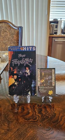 Prince Purple Rain Vhs 1984 Movie & Tape Music Cassette Vintage Bundle / Collectible / Memorabilia / Retro / 80s / Vcr / Unique / Man Cave / Media