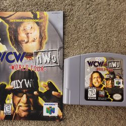 WCW Vs NWO World Tour With Instruction Manual 