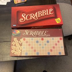 Lot of 2 Vintage Complete SCRABBLE Crossword Games