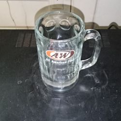 Vintage  A & W Glass Mug 