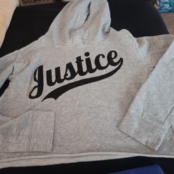 Girls Size 10, Justice Hooded Sweatshirt 