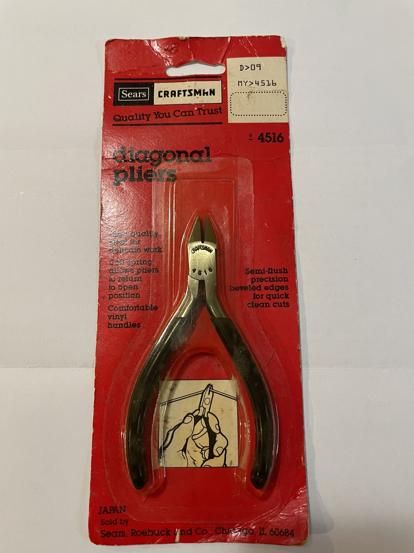 Sears Craftsman Diagonal Pliers 
