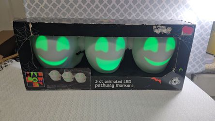 Halloween Animated LED Pathway Markers 3-Count Set