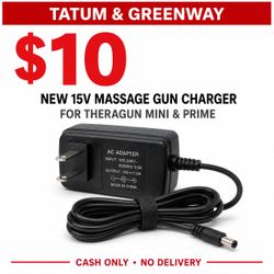 NEW 15V Replacement Charger for Theragun Mini & Prime