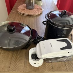 Electric  Skillet , Vegetable-chopper , Slow Oooker