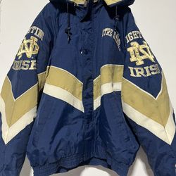 Vintage 90’s Mens LG Starter Notre Dame Parka/Jacket