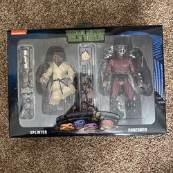 Title NECA TMNT 1990 Movie Splinter Vs Shredder 2 Pack Original Movie AUTHENTIC Brand New Sealed