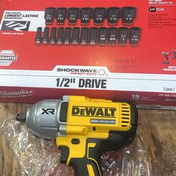 Dewalt 1/2” impact wrench tool with socket set $420 (Financing available) 