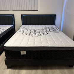 Queen size mattress pillow top