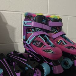 Roller Derby Falcon 2-in-1 Combo Quad and Inline Skates for Kids, Adjustable Sizing 