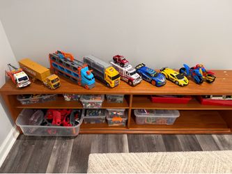 Toy Trucks and Legos