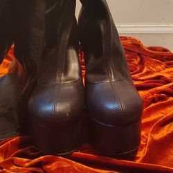 Thigh High Leather Boots