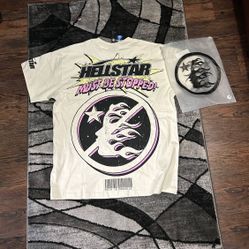 Hellstar Breaking News T-Shirt  'white'