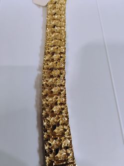 NUGGET MENS BRASALET GOLDFILLED 14K