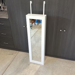 Over The Door Locking Jewelry Cabinet