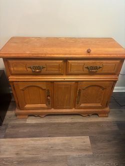 Vintage wood buffer/sideboard