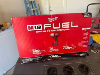 Milwaukee M18 FUEL 1/2” High Torque Impact Wrench Kit (2767-21B) — NEW, XC5.0 Battery + Charger