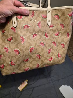 Coach New York Leather Tote Bag