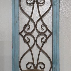 2 Rustic Wall Sconces Home Decor Candle Holder 
