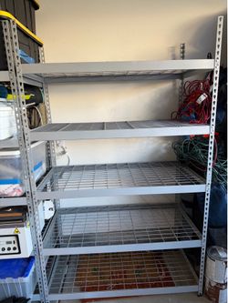 Garage storage shelf rack