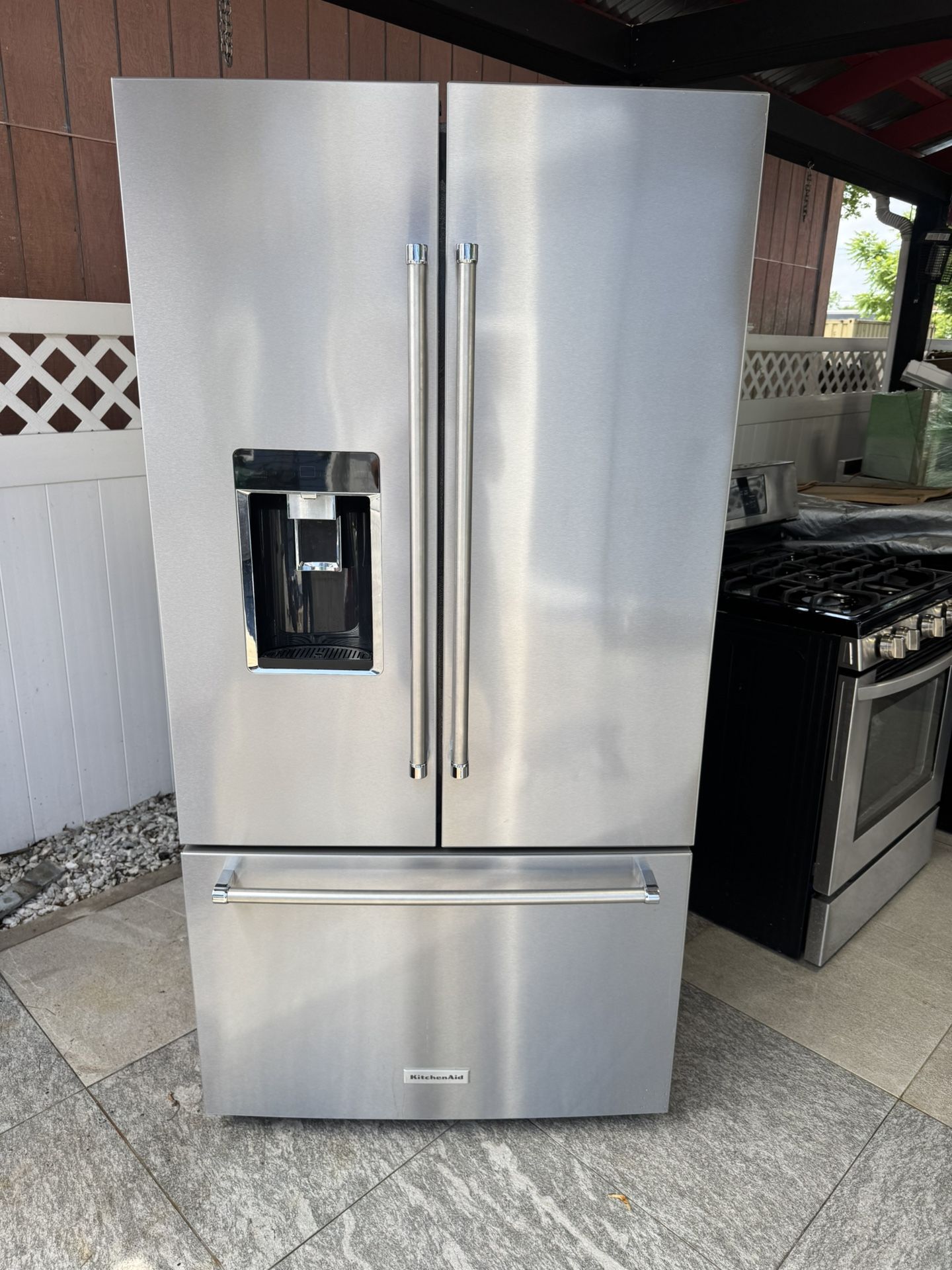 Kichen-aid Refrigerator 36 X 70 X 24 Working Perfect Clean One Receipt For 90 Days Warranty