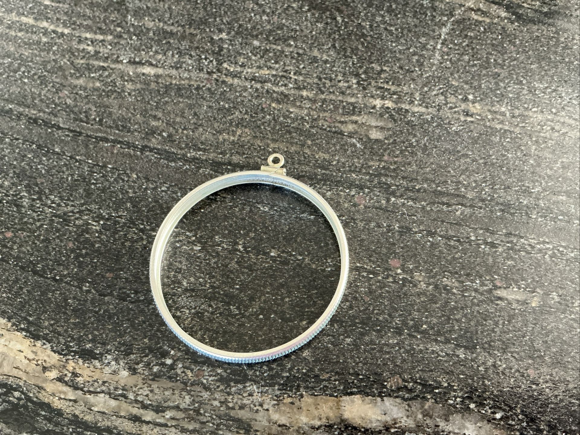 Silver Bezel For A Morgan Dollar Coin