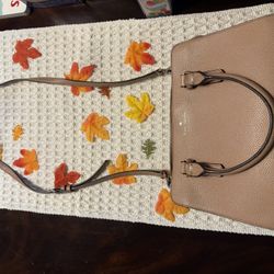 Kate Spade Pebbled Leather Satchel Crossbody In Blush Nude