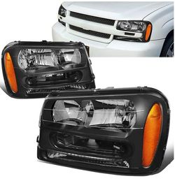 LA Zona Auto Parts 2002 to 2009 Chevrolet Trail Blazer Headlights Luces Micas Calaveras Faros Focos Luz Light