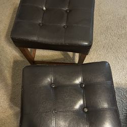 Two Stools Height 23 1/2 , Legs Needed Tighening 