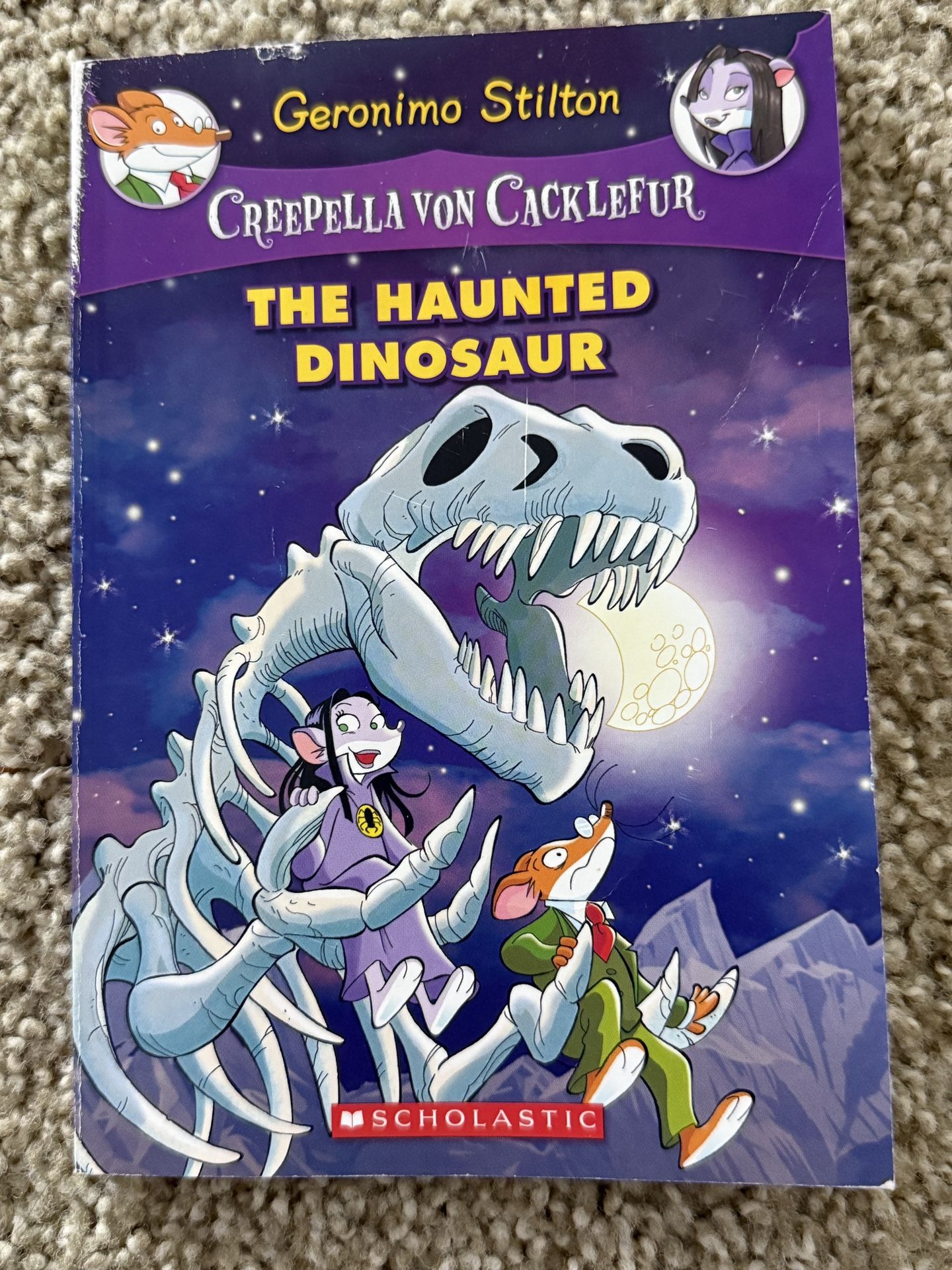 Kids’ Book. Geronimo Stilton: Creepella Von Cacklefur – The Haunted Dinosaur