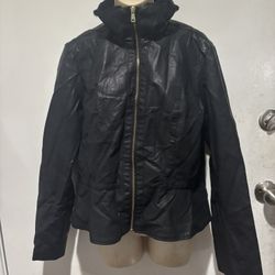 Baccini Bomber Jacket Womens Black size Large